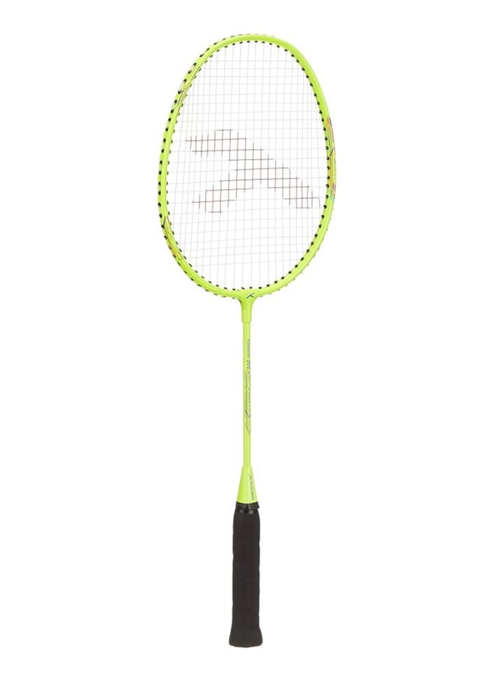 HUNDRED - Powertek 200 JR Badminton Racquet with Head Cover | Size: Standard | Grip Size:G5| Strung | Material: Aluminium | For Intermediate Players | Weight: 90 grams | Maximum String Tension - 18-20lbs - Image 1