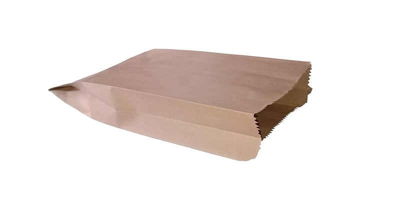 Heer HEER Brown Kraft Paper Bags, Pack of 50, (6 x 2.25 x 12) Inches, Virgin Paper, Paper Bags for Food Packing, Grocery Paper Bags, Multi Purpose