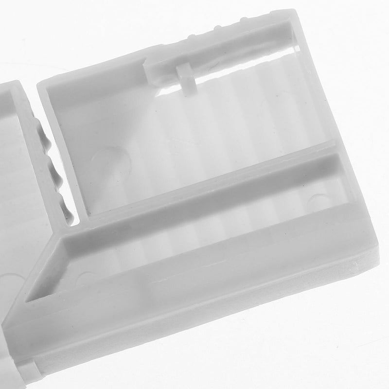 White Plastic Corner Brackets 8pcs Furniture Connectors For Cabinet Drawer Doors Shelves - Image 4