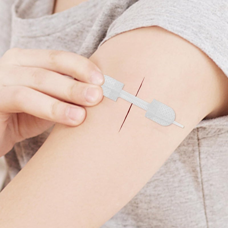 لابريمب (LABRIMP) شرائط لإغلاق الجروح بالسحاب 6 قطع، مقاس 45×10 مم، من القماش المتنفس والملصق، سهلة الاستخدام، مناسبة للإسعافات الأولية في الهواء الطلق، لإغلاق الجروح بسرعة. - Image 3