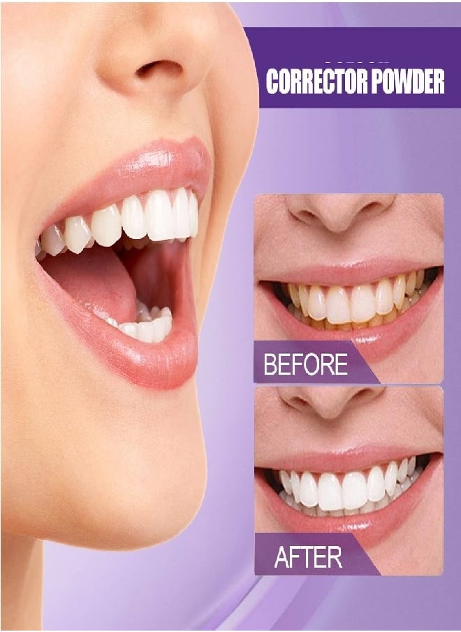 GlorySmile - V34 Colour Corrector Powder for Sensitive Teeth and Cavity Prevention Brighten Teeth for Men & Women 12g - Image 1