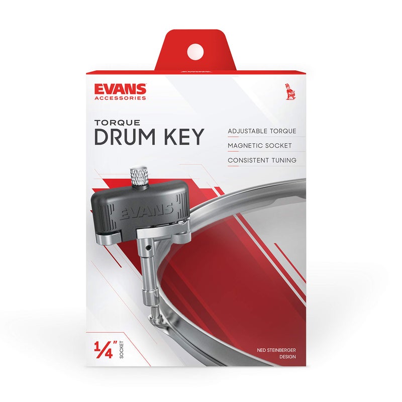 EVANS Evans Torque Key - Drum Key Tuner - Magnetic Drum Tuner - Drum Tuning Key with Tension Setting - Ergonomic Drum Torque Key  - Image 2