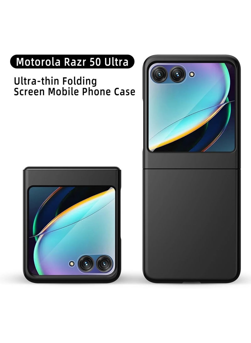 general Case Compatible with Motorola Razr 50 Ultra with Screen Protector, Skin-Friendly Anti-Fingerprint Ultra-Thin Folding Phone Cover for Motorola Razr 50 Ultra - Image 2