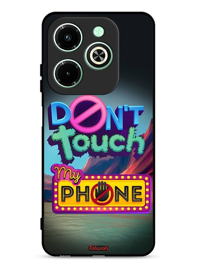 Tolwak Infinix Hot 40i 4G Protective Case Cover Do Not Touch My Phone - Image 1