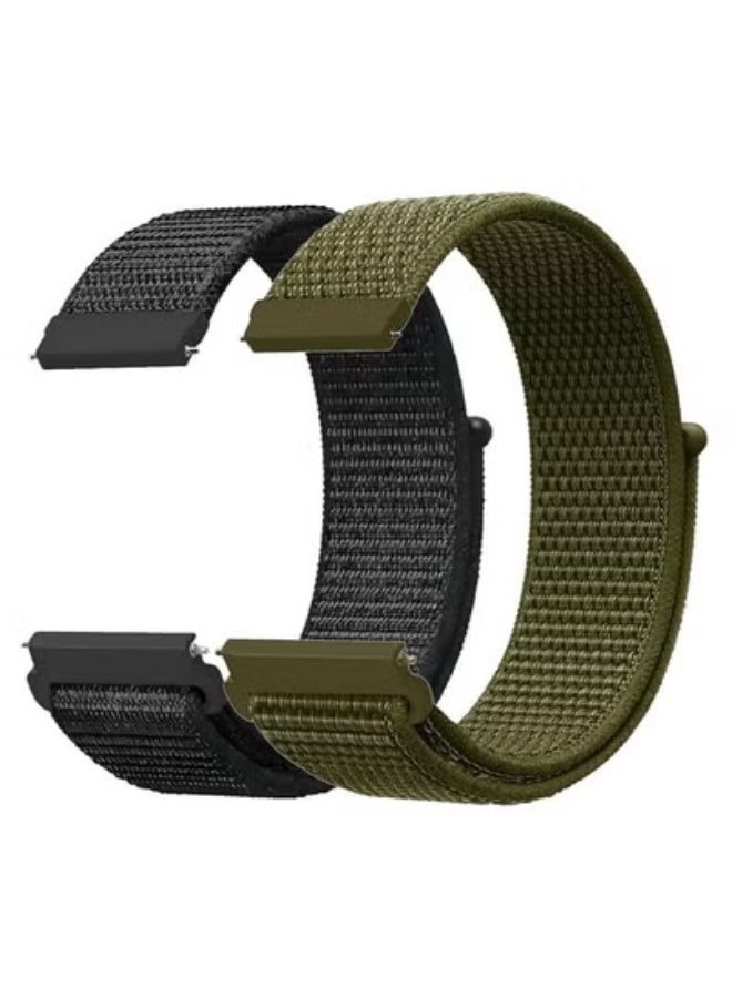 JAJEEK Nylon Fabric Watch Strap 20mm / 22mm | Soft Breathable Smartwatch Replacement Band for Men & Women | Quick Release Adjustable Sport Watch Bracelet | Durable, Lightweight & Sweat-Resistant Band for Fitness & Daily Wear | Compatible with Most Smartwatches - Image 1