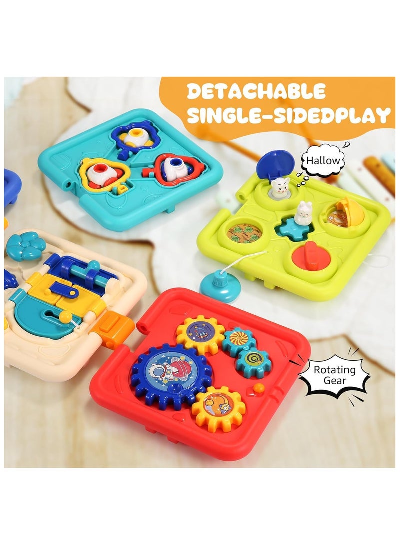 Soofam Baby Activity Cube Montessori Toys,6 in 1 Multifunction Sensory Toy for Toddlers with Lighting and Music,Baby Toys 18+ Months, Early Development Educational Toys (Baby Activity Cube) - Image 5