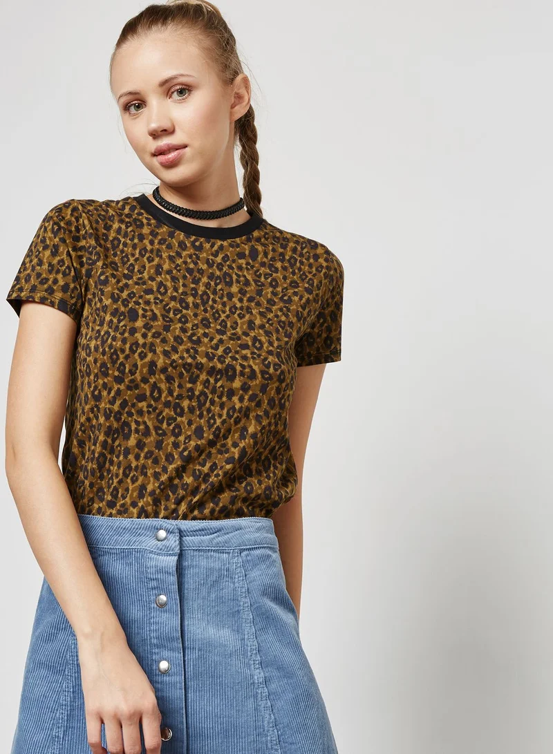 FOREVER 21 Leopard Print T-Shirt