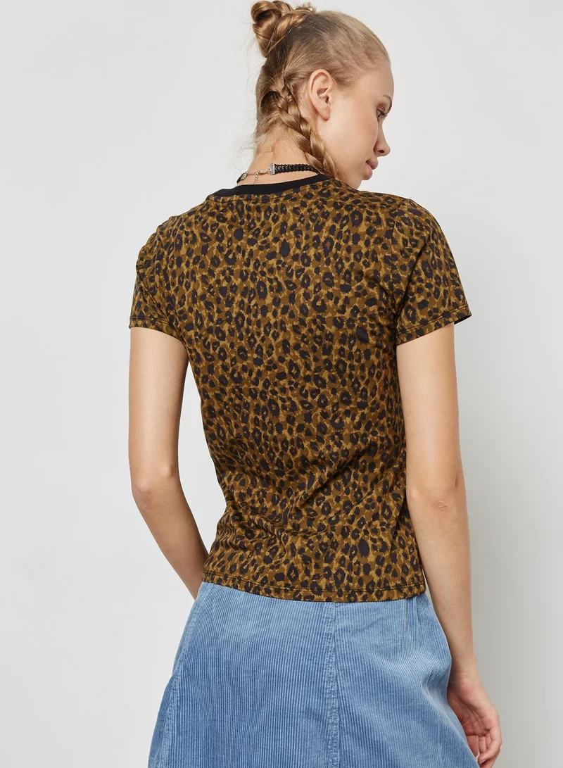 FOREVER 21 Leopard Print T-Shirt