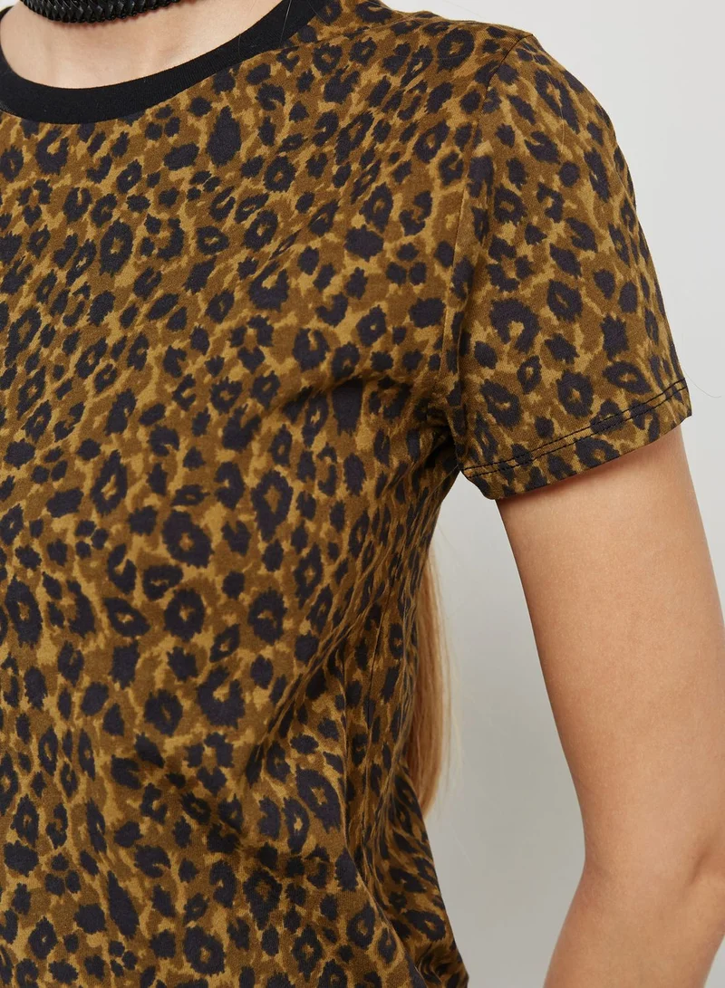 FOREVER 21 Leopard Print T-Shirt