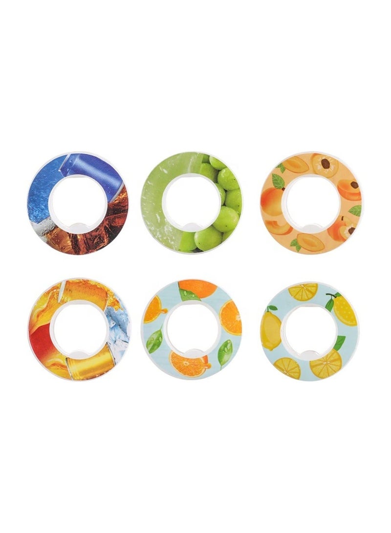 Fruit Fragrance Pods for Water Bottle, Fruit Fragrance Water Bottle Flavor Pods, Water Bottle Scented Accessory for Daily Exercise Boost Drinking Water, (6 Flavors) - Image 1