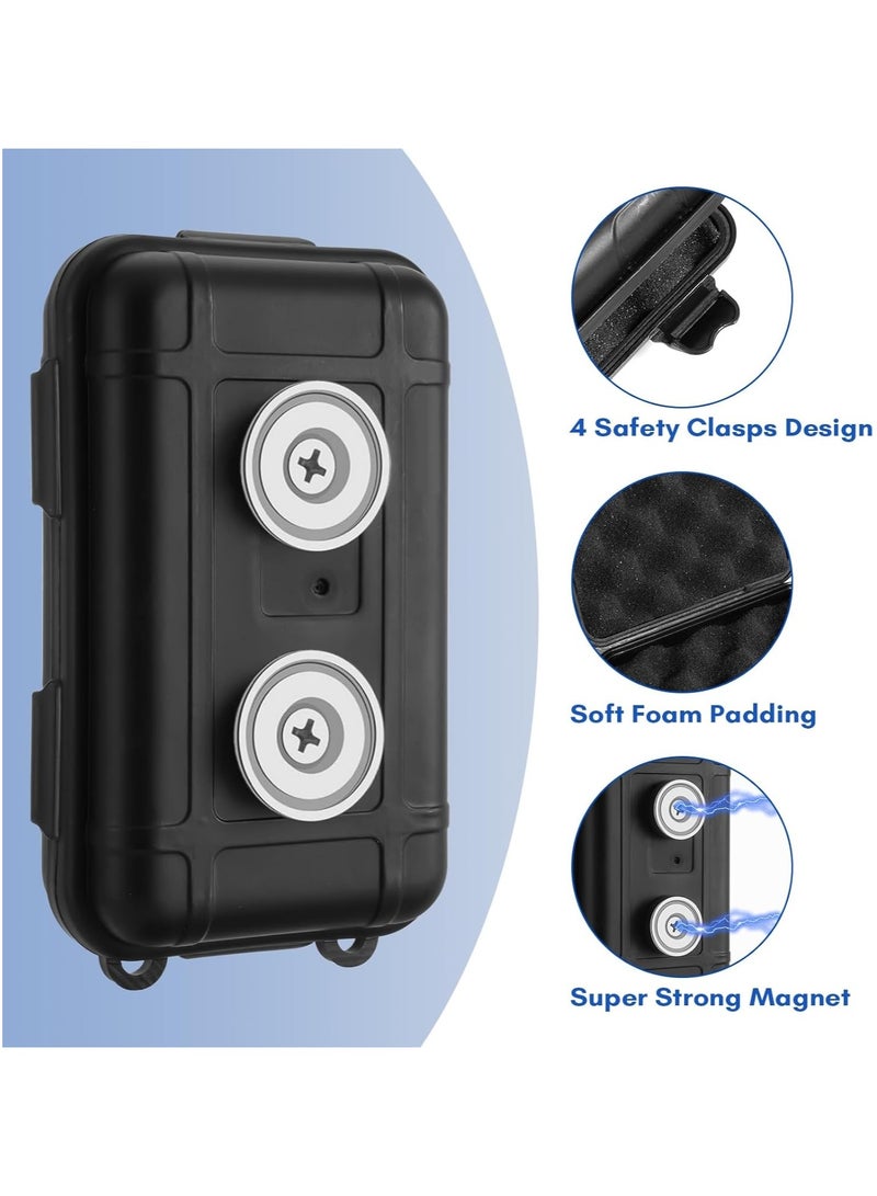 1PCS Magnetic Key Box for Under Car, Car Key Hider, Outdoor Travel Waterproof Dustproof Snowproof Hidden Car Key Box for Spare Keys, Black - Image 2