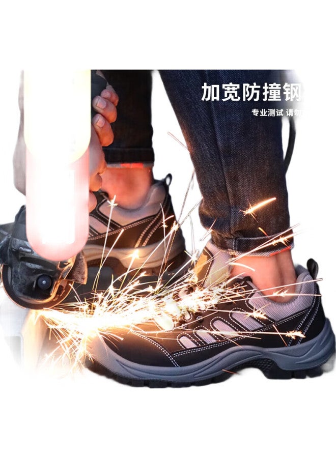 WELDON Shield Men'S Steel Toe Safety Shoes Anti-Smashing Anti-Piercing Wear-Resistant Lightweight Steel Bottom Plate Work Safety Functional Shoes 2083 Size 42 - Image 2