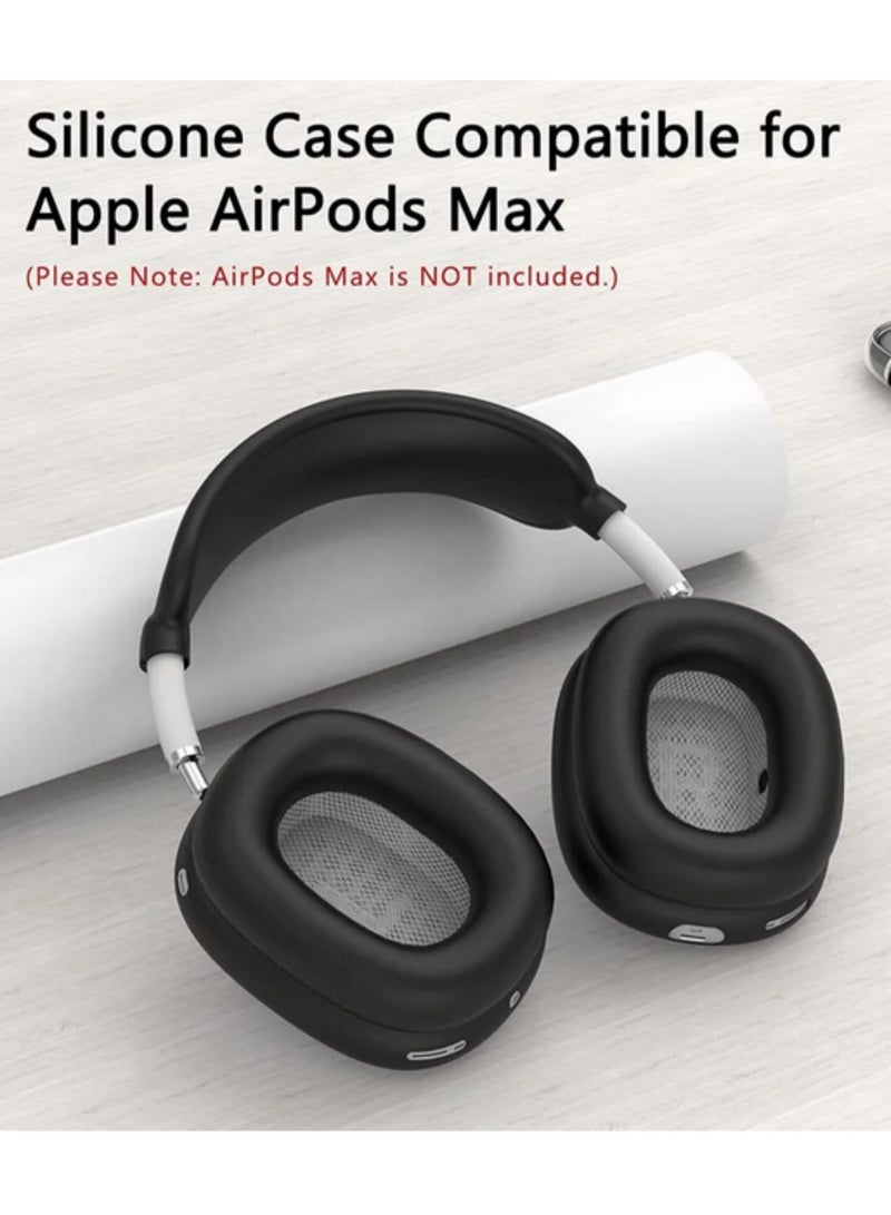 3 in 1 Headphone Case for AirPods Max Shockproof Head Mounted Earphone Protector Cover for AirPods Max Case Durable Travel Storage Bag Black - Image 4