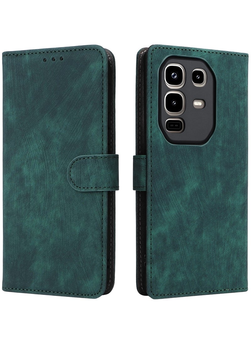 For Infinix Note 50 Pro+ 5G Flip Cover with Detachable Lanyard, PU Leather Full Body Protection Shockproof Flip Mobile Phone Case, RFID Anti-theft Brush Folio Wallet Case - Image 4