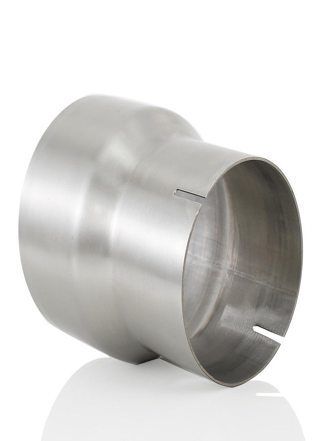 Elifecenter ID 4 inch to OD 5 inch Stainless Exhaust Adapter, T304 Stainless Steel Exhaust Reducer - Image 1