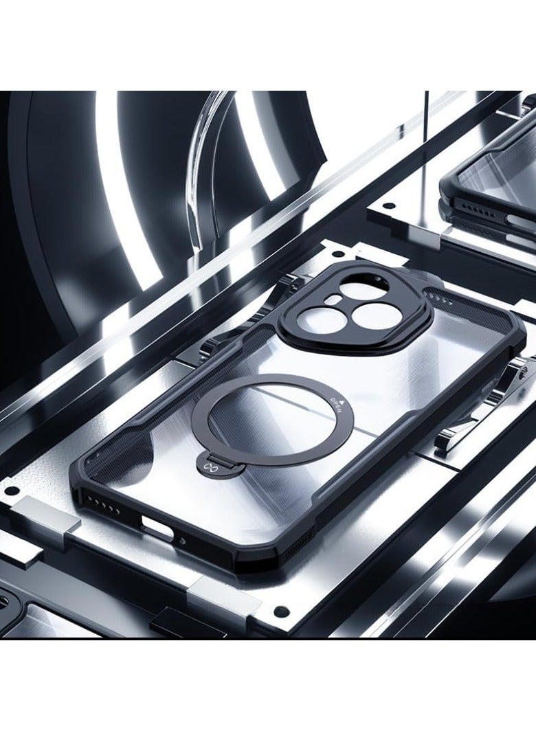 general Protective Case Compatible Honor 400 Pro 5G Case with Swivel Stand, PC Soft Shockproof Back Plate and TPU Frame Protective Case with Shock and Drop Protection for Honor 400 Pro - Image 2