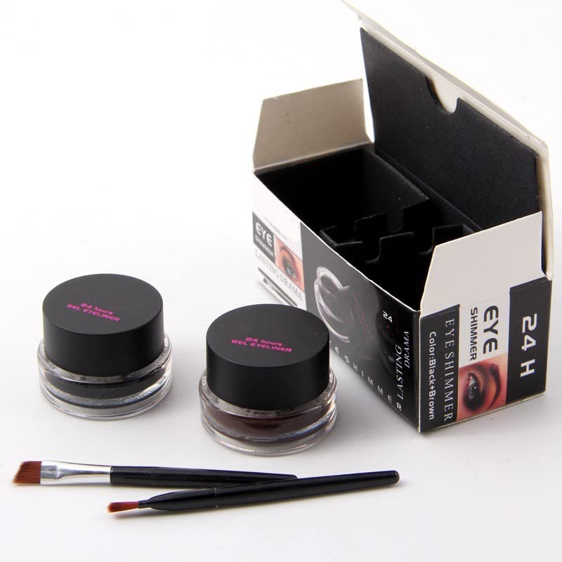 WATER PROOF CREAMY MATTE BLACK BROWN GEL EYE LINER