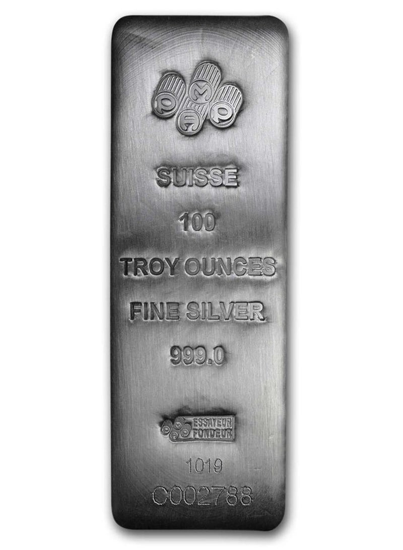 PAMP Suisse Silver 100 oz (3110 gram) Bar - Image 1