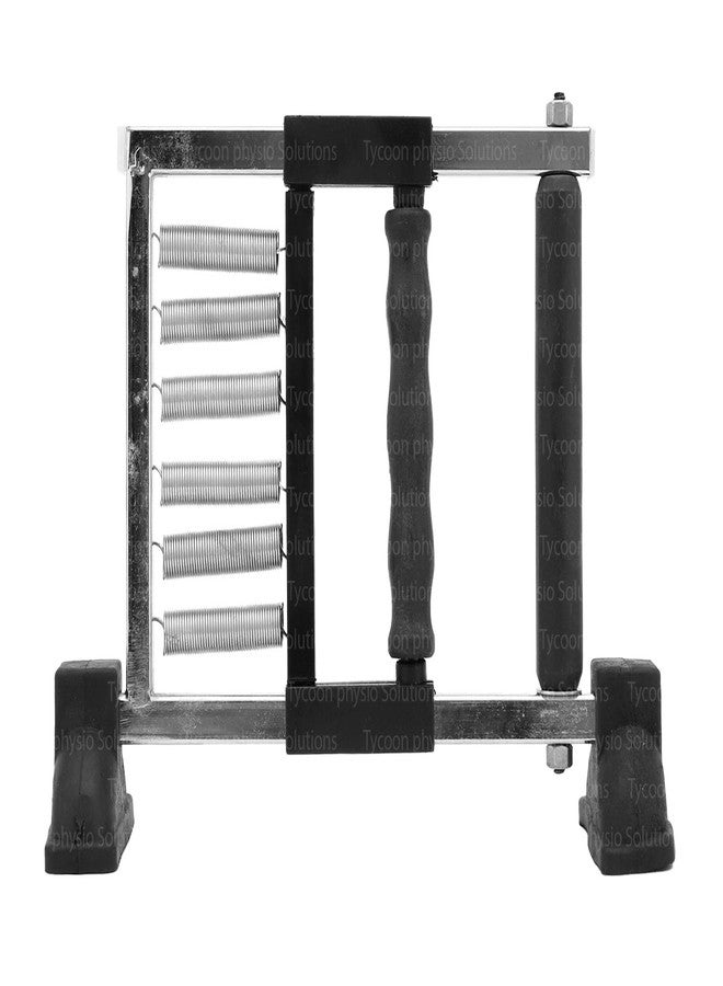 TYCOON PHYSIO SOLUTIONS Black Physio Therapy Finger Grip Exerciser Metal Spring Finger Exerciser Hand Gripper Used in Physiotherapy - Image 1