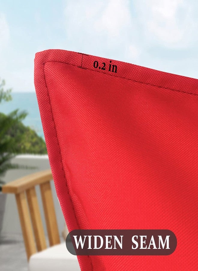 SOFJAGETQ Red Outdoor Pillow Covers, Waterproof Throw Pillow Covers 18x18 inches, Durable Vibrant Decorative Cushion Shem for Patio Funiture, Garden, Outdoor Sofa, Swing, 2PCs - Image 4