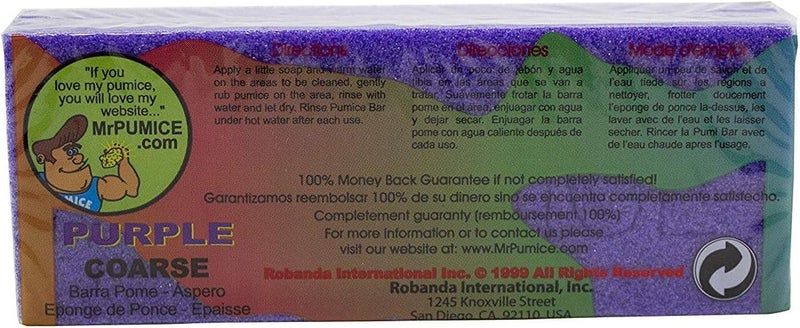 Mr. Pumice Purple PUMI Bar - Extra-Coarse Callus Remover - Image 2
