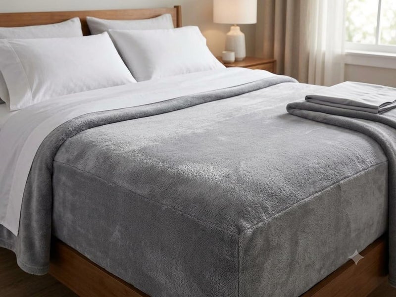 Soft Grey Blanket - Image 2