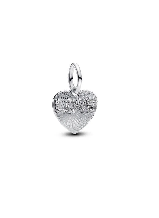PANDORA Engravable Love Heart Dangle Charm