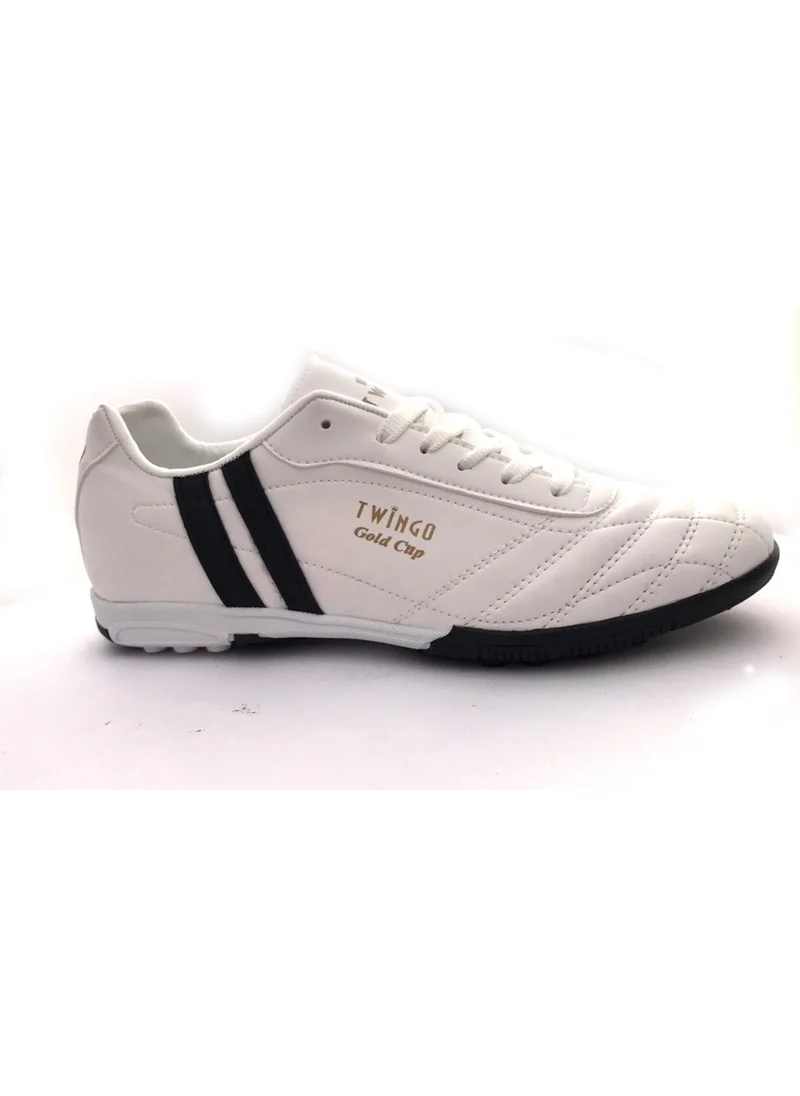 TwinGo 134 White Men's Artificial Turf Football Shoes