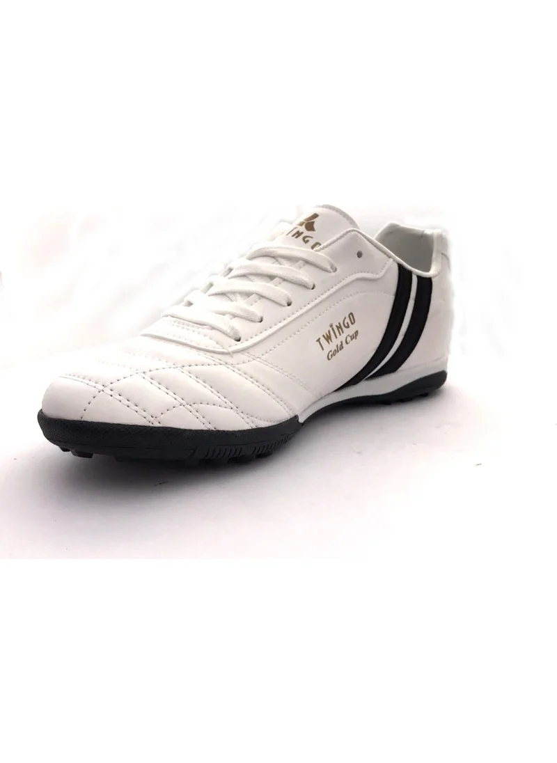 TwinGo 134 White Men's Artificial Turf Football Shoes