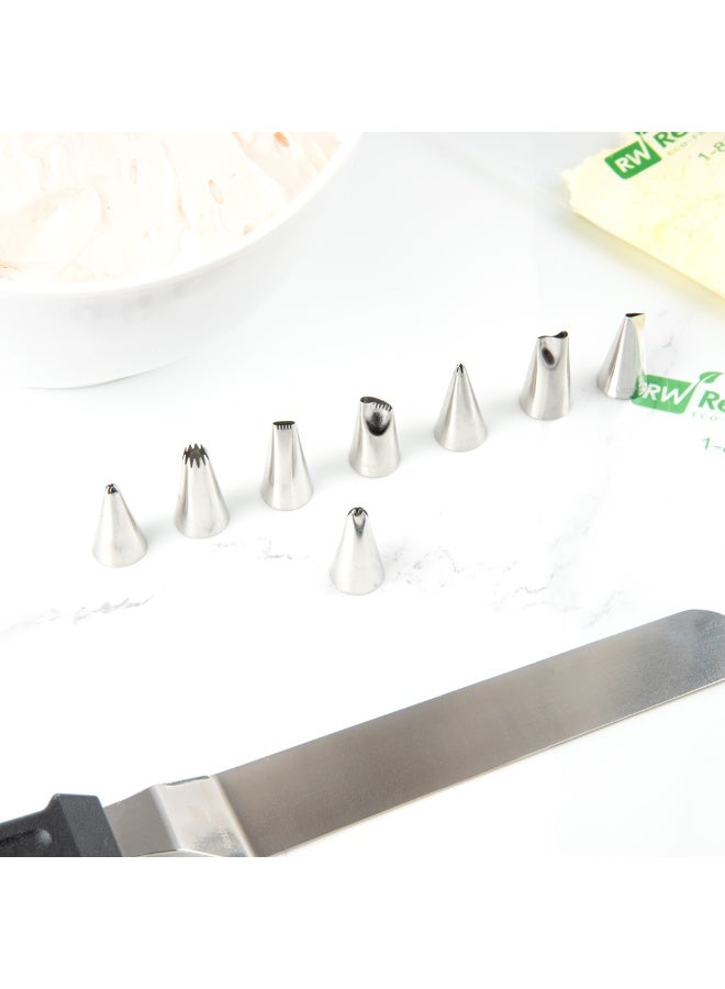 Restaurantware Pastry Tek Leaf Icing Tip, 1 Reusable Piping Tip - #67, Dent-Resistant, Stainless Steel Decorating Cake Tip, Dishwasher-Safe, Decorate Cupcakes, Cakes, or Cookies - Image 5