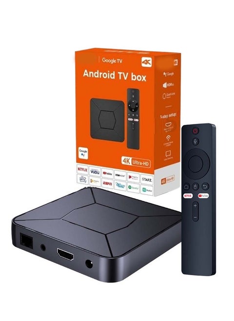 OTT 4K Android TV Box – Google TV Edition | Ultra HD Streaming | Voice Remote | Chromecast Built-in | Dolby Audio