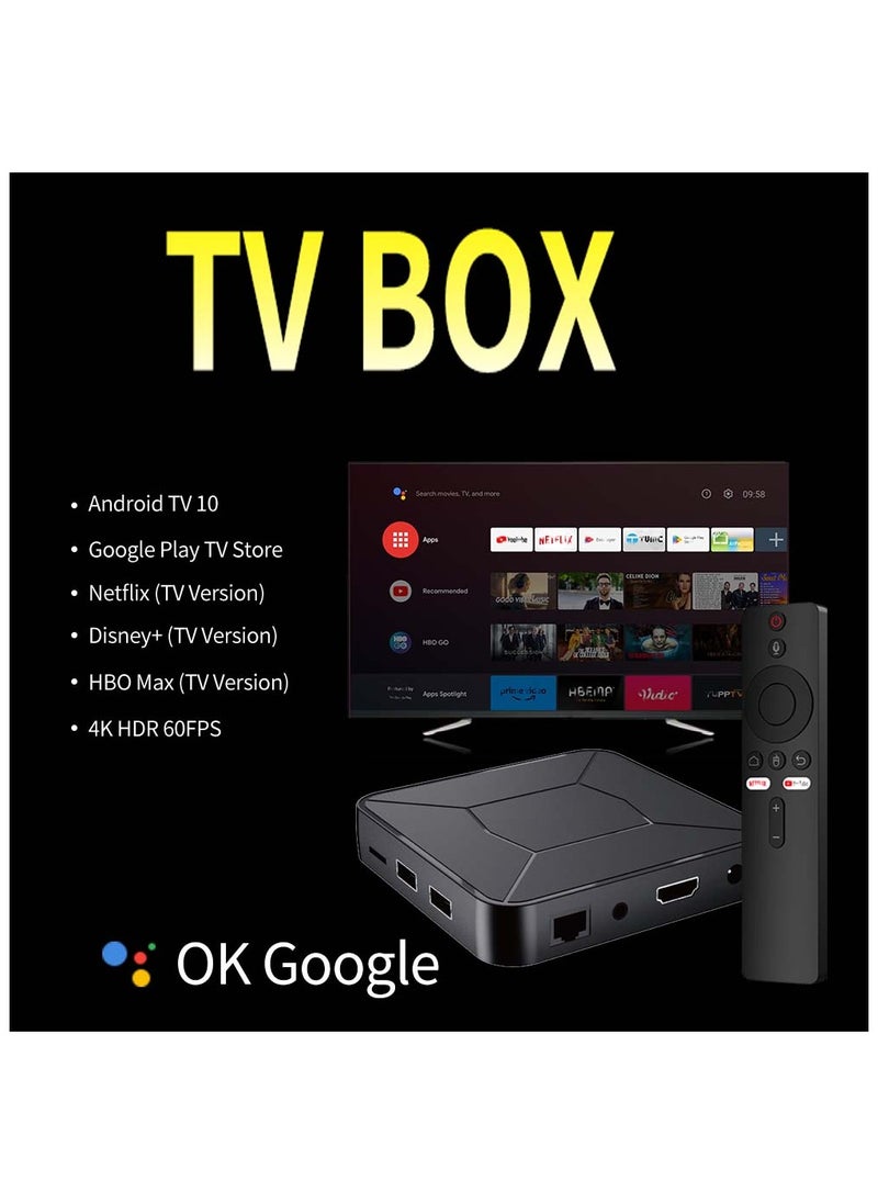 OTT - OTT 4K Android TV Box – Google TV Edition | Ultra HD Streaming | Voice Remote | Chromecast Built-in | Dolby Audio - Image 1