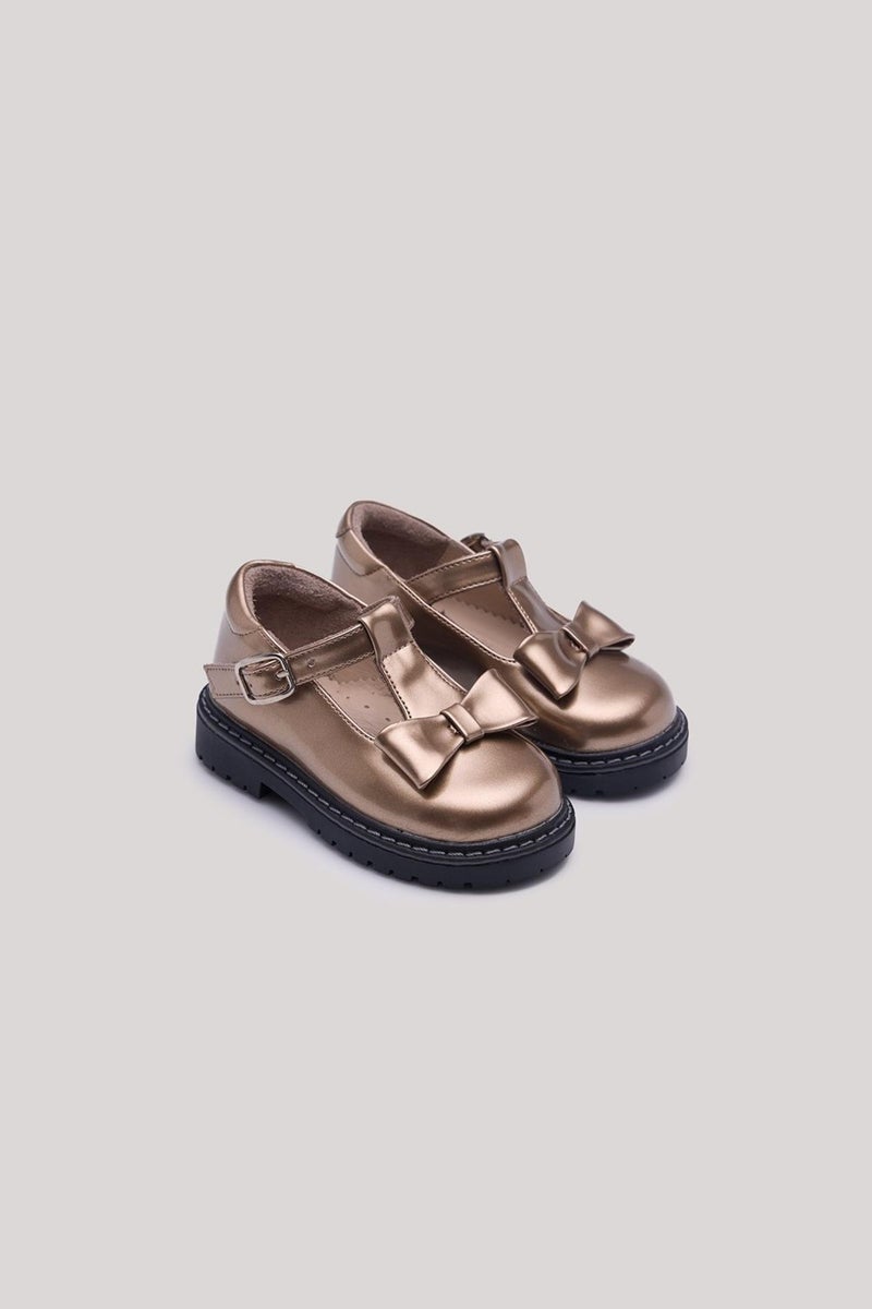 GB Baby Bg Store Baby Girl Gold Shoes  - Image 3