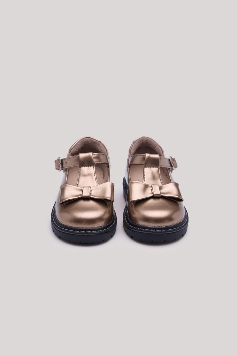 GB Baby Bg Store Baby Girl Gold Shoes  - Image 1