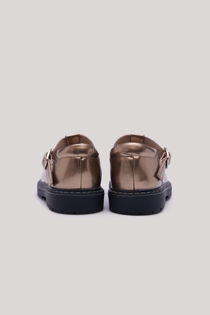 GB Baby Bg Store Baby Girl Gold Shoes  - Image 2
