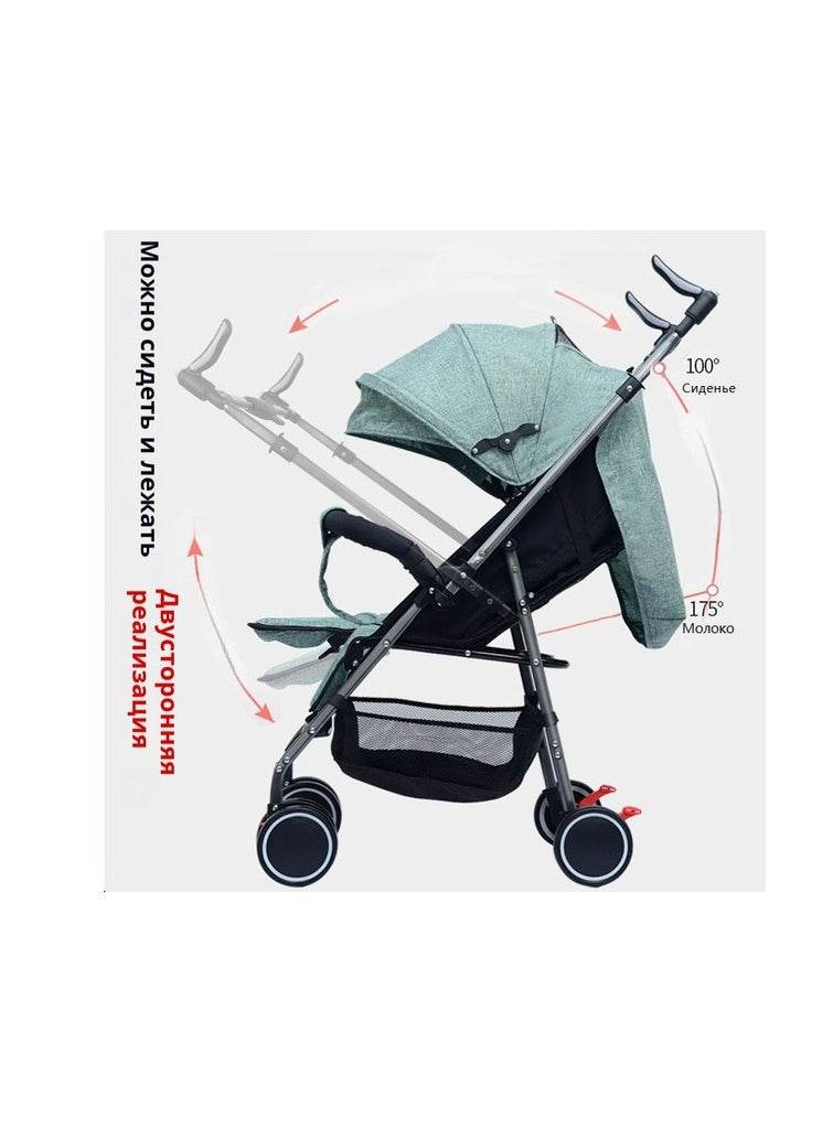 Kidilo Kidillo baby stroller with a 360-degree movable crutch with European specifications and an anti-puncture wheel  - Image 3