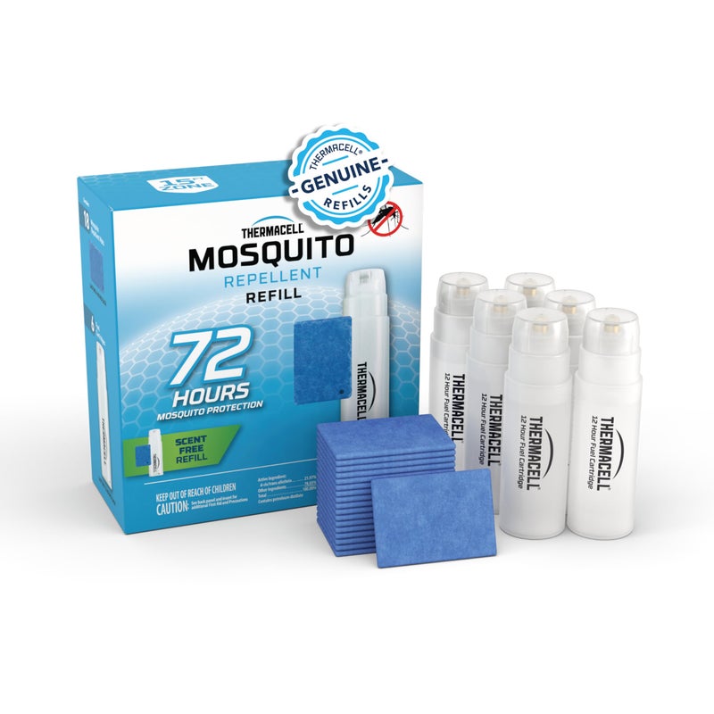 Thermacell Mosquito Repellent Refills; Compatible with Any Fuel-Powered Thermacell Repeller; Highly Effective, Long Lasting, No Spray or Mess; 15 Foot Zone of Mosquito Protection - Image 1