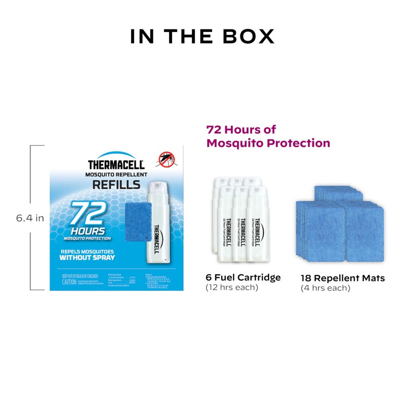 Thermacell Mosquito Repellent Refills; Compatible with Any Fuel-Powered Thermacell Repeller; Highly Effective, Long Lasting, No Spray or Mess; 15 Foot Zone of Mosquito Protection - Image 5