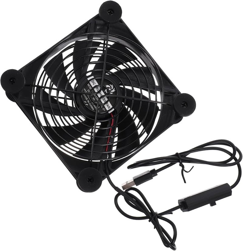 USB Cooling Fan 5V Low Noise for Router PC Hard Drive Efficient Radiator - Image 1