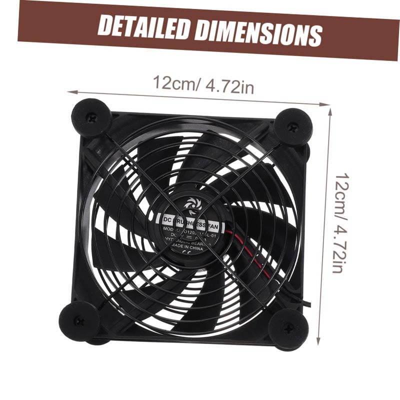 USB Cooling Fan 5V Low Noise for Router PC Hard Drive Efficient Radiator - Image 3