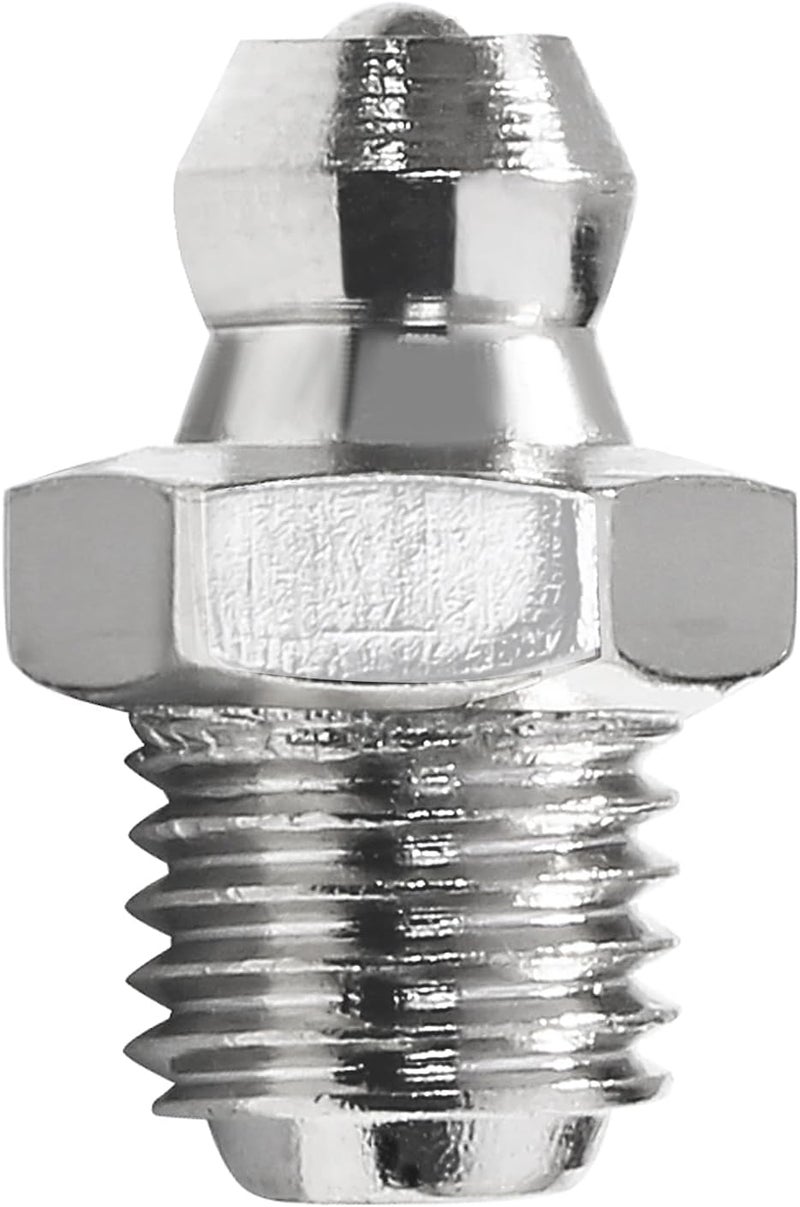LDEXIN 25pcs 8mm x 1mm M8 Male Thread Straight Hydraulic Grease Fitting Assortment Kit Zerk Nipple Nozzle Fittings for Excavators - Image 2