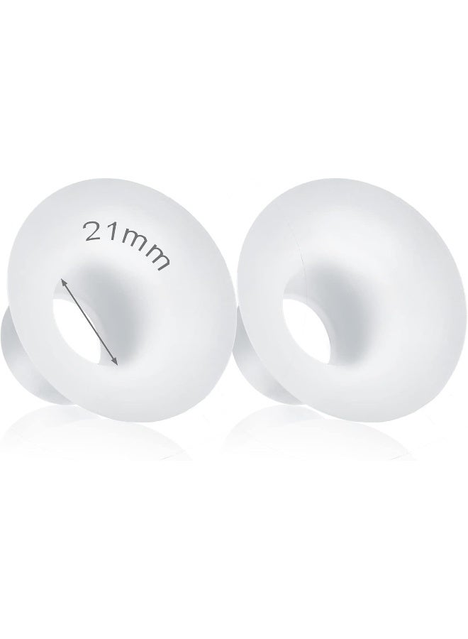 Durceler 21mm Silicone Flange Inserts Compatible with Medela/for Spectra S1 S2 / Elvie / S18 S21 / Momcozy S9 S12/ TSRETE 24mm Breast Pump Shields or Freemie 25mm - Image 1