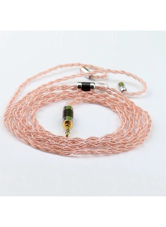 Manufacturers Supply 4-core Pure Copper 3.5 Shure MMCX/0.78/2pin/QDC/TFZ Headset Audio Upgrade Line-Color:Thick 0.78 (stainless Steel Convex Head)-Length:2.5 Straight Head  - Image 3