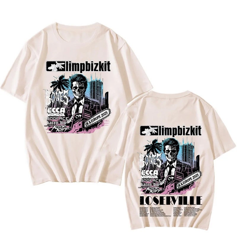 Limp Bizkit Uk And Europe Tour 2025 T-Shirt Rap Rock Vintage - Image 4