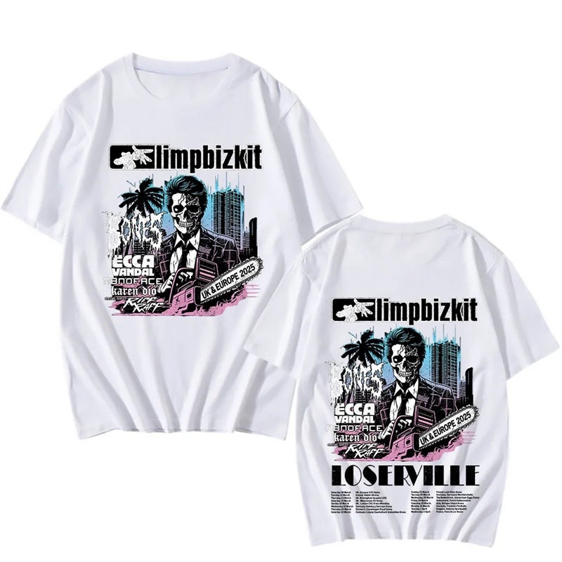 Limp Bizkit Uk And Europe Tour 2025 T-Shirt Rap Rock Vintage - Image 3