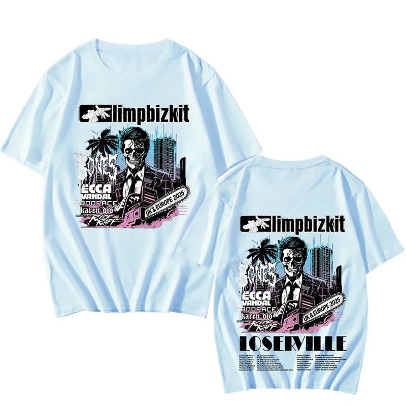 Limp Bizkit Uk And Europe Tour 2025 T-Shirt Rap Rock Vintage - Image 5