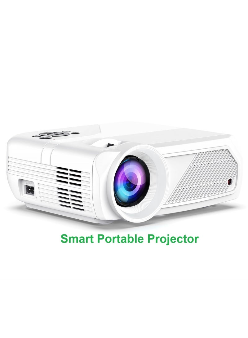 general Classic Projector H96Max 4K Full HD Resolution 1080P Portable Android11.0 WiFi6 BT5.4 Auto 4-Point Keystone Correction Low Noise Multiple Installation Methods: Flat, Tripod, Ceiling - Image 1