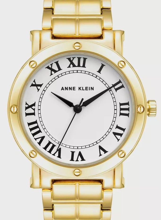 Anne Klein Women's Gold Analog Stainless Steel Strap Watch AK4012WTGB - Image 3