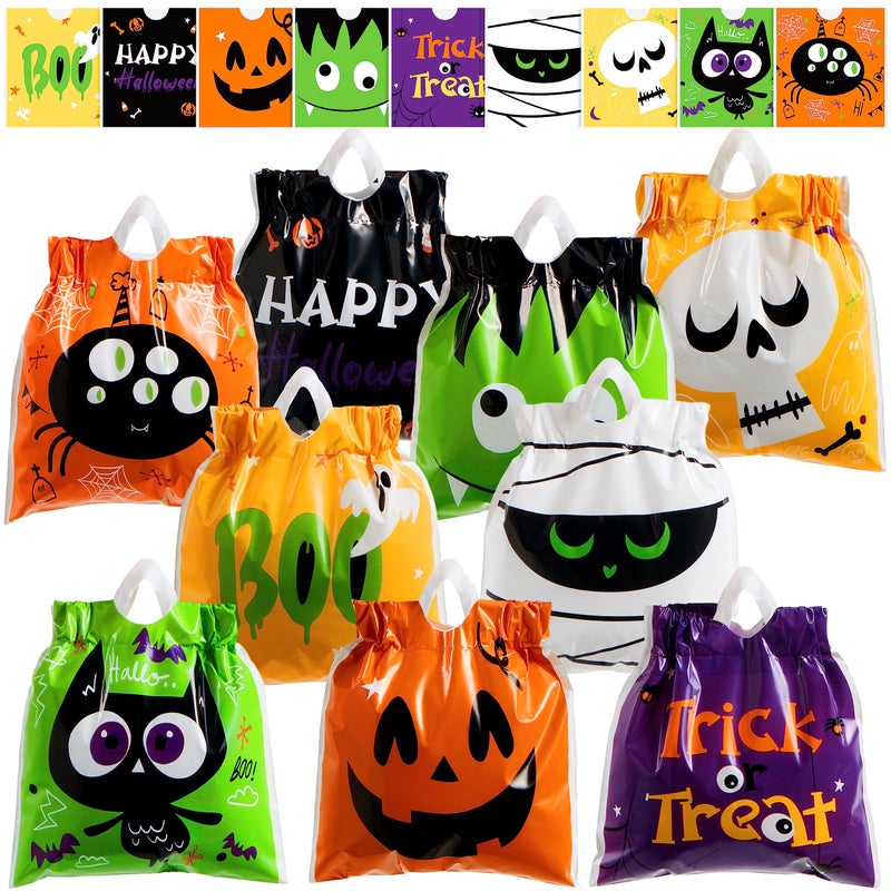 JOYIN 108 PCS Halloween Drawstring Treat Bags with 9 Character Designs Mini Halloween Goodie Candy Bags Plastic Gift Bag Bulk for Kids Boys Girls Trick or Treating Party Favor Supplies - Image 2