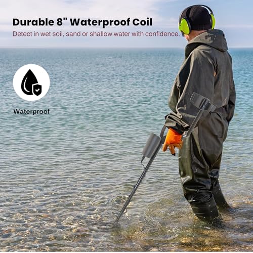 Bounty Hunter Quick Silver Metal Detector for Adults & Kids – Waterproof 8" Coil, LCD Display, Lightweight & Easy to Use, Finds Gold, Coins, Jewelry – Made in USA - Image 5